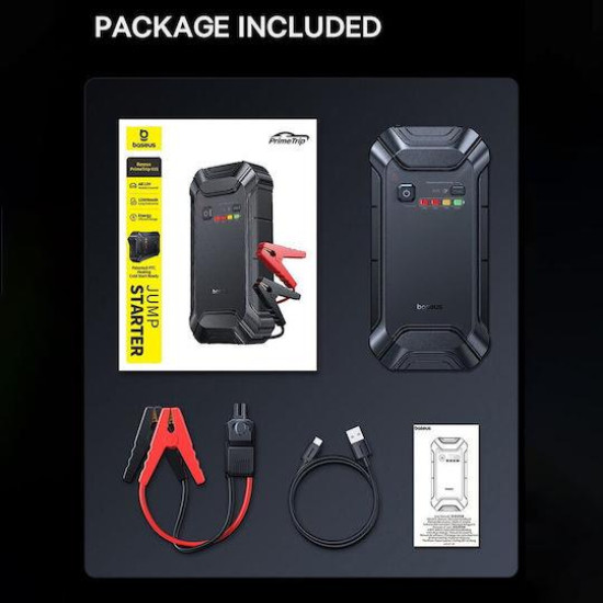 BASEUS PRIMETRIP VR1, ΦΟΡΤΙΣΤΗΣ ΜΠΑΤΑΡΙΑΣ ΑΥΤΟΚΙΝΗΤΟΥ, 12000mAh BASEUS PRIMETRIP VR1, ΦΟΡΤΙΣΤΗΣ ΜΠΑΤΑΡΙΑΣ ΑΥΤΟΚΙΝΗΤΟΥ, 12000mAh