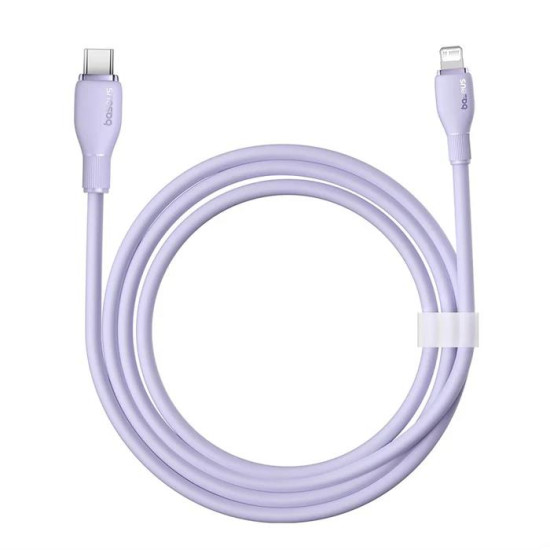 BASEUS PUDDING, ΚΑΛΩΔΙΟ ΦΟΡΤΙΣΗΣ, TYPE-C ΣΕ LIGHTNING, 1.2m, 20W, ΜΩΒ