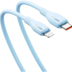BASEUS PUDDING, ΚΑΛΩΔΙΟ ΦΟΡΤΙΣΗΣ, TYPE-C ΣΕ LIGHTNING, 2m, 20W, ΜΠΛΕ