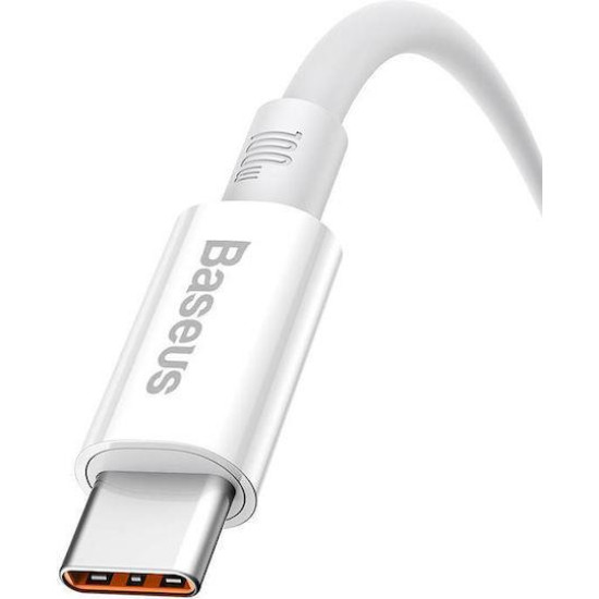 BASEUS SUPERIOR SERIES, ΚΑΛΩΔΙΟ ΓΡΗΓΟΡΗΣ ΦΟΡΤΙΣΗΣ, TYPE-C, 100W, 1M, ΛΕΥΚΟ BASEUS SUPERIOR SERIES, ΚΑΛΩΔΙΟ ΓΡΗΓΟΡΗΣ ΦΟΡΤΙΣΗΣ, TYPE-C, 100W, 1M, ΛΕΥΚΟ