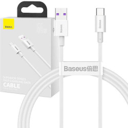 BASEUS SUPERIOR SERIES, ΚΑΛΩΔΙΟ ΓΡΗΓΟΡΗΣ ΦΟΡΤΙΣΗΣ, TYPE-C, 66W, 1M, ΛΕΥΚΟ BASEUS SUPERIOR SERIES, ΚΑΛΩΔΙΟ ΓΡΗΓΟΡΗΣ ΦΟΡΤΙΣΗΣ, TYPE-C, 66W, 1M, ΛΕΥΚΟ