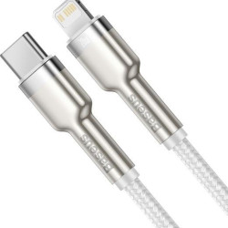 BASEUS CAFULE ΚΑΛΩΔΙΟ ΦΟΡΤΙΣΗΣ, TYPE-C ΣΕ LIGHTNING, 20W, 1M, ΛΕΥΚΟ