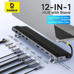 BASEUS ELITEJOY EH3, USB HUB, 12 ΘΥΡΕΣ, ΓΚΡΙ BASEUS ELITEJOY EH3, USB HUB, 12 ΘΥΡΕΣ, ΓΚΡΙ