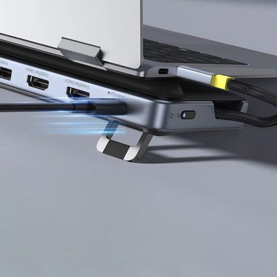 BASEUS ELITEJOY EH3, USB HUB, 12 ΘΥΡΕΣ, ΓΚΡΙ BASEUS ELITEJOY EH3, USB HUB, 12 ΘΥΡΕΣ, ΓΚΡΙ