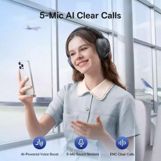 BASEUS BASS BH1 NC, ΑΣΥΡΜΑΤΑ HEADPHONES, WIRELESS NOISE CANCELING, ΜΑΥΡΑ BASEUS BASS BH1 NC, ΑΣΥΡΜΑΤΑ HEADPHONES, WIRELESS NOISE CANCELING, ΜΑΥΡΑ