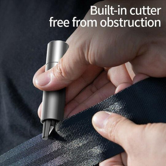 BASEUS SHARP TOOL, ΣΦΥΡΙ ΑΣΦΑΛΕΙΑΣ, ΓΙΑ ΣΠΑΣΙΜΟ ΠΑΡΑΘΥΡΟΥ, ΓΙΑ ΚΟΨΙΜΟ ΖΩΝΗΣ ΑΣΦΑΛΕΙΑΣ, ΜΑΥΡΟ