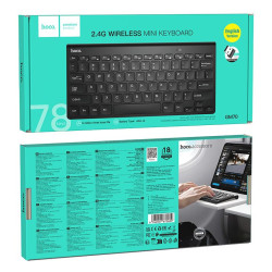 HOCO GM70 DRAGON 2.4G WIRELESS MINI ΠΛΗΚΤΡΟΛΟΓΙΟ, ΜΑΥΡΟ HOCO GM70 DRAGON 2.4G WIRELESS MINI ΠΛΗΚΤΡΟΛΟΓΙΟ, ΜΑΥΡΟ