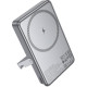 HOCO POWERBANK Q36 SUNLIGHT, 5000MAh, MAG. WIRELESS CHARGE 10W, FOLD STAND, PD20W, ΓΚΡΙ