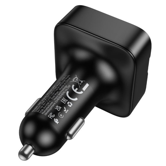 HOCO E87 DELTA CAR BLUETOOTH FM TRANSMITTER, 35W, ΜΑΥΡΟ HOCO E87 DELTA CAR BLUETOOTH FM TRANSMITTER, 35W, ΜΑΥΡΟ