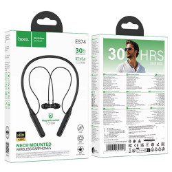 HOCO ES74 REFINADO BLUETOOTH ΑΚΟΥΣΤΙΚΑ, ΜΑΥΡΟ