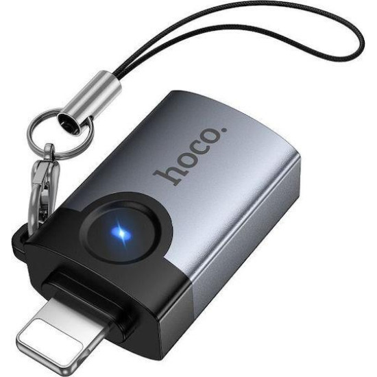 HOCO UA46 VICTORY ΑΝΤΑΠΤΟΡΑΣ, LIGHTNING ΣΕ USB, ΓΚΡΙ HOCO UA46 VICTORY ΑΝΤΑΠΤΟΡΑΣ, LIGHTNING ΣΕ USB, ΓΚΡΙ