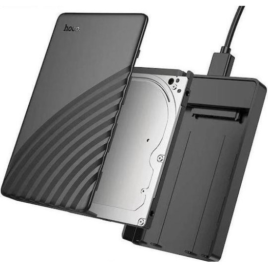 HOCO HB55 ΘΗΚΗ ΣΚΛΗΡΟΥ ΔΙΣΚΟΥ, USB 3.0, ΜΑΥΡΟ HOCO HB55 ΘΗΚΗ ΣΚΛΗΡΟΥ ΔΙΣΚΟΥ, USB 3.0, ΜΑΥΡΟ