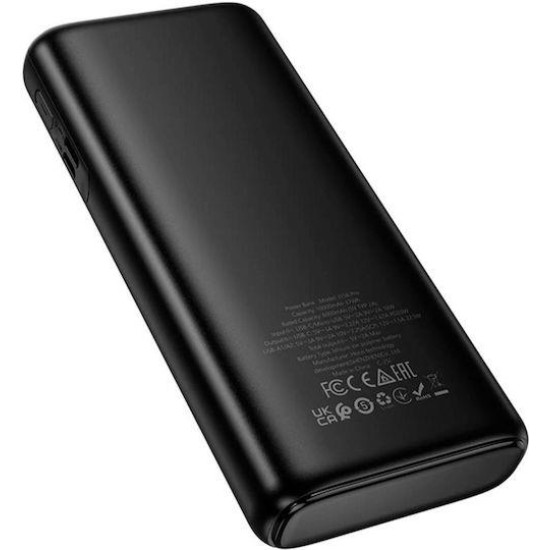 HOCO J158 PRO RUNNER POWERBANK, 10000MAH, PD20W, ΜΑΥΡΟ