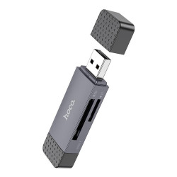 HOCO HB45 SPIRIT 2-IN-1 CARD READER(USB3.0-TYPEC3.0),ΓΚΡΙ HOCO HB45 SPIRIT 2-IN-1 CARD READER(USB3.0-TYPEC3.0),ΓΚΡΙ