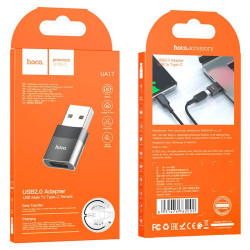 HOCO UA17 USB MALE TO TYPE-C FEMALE CONVERTER HOCO UA17 USB MALE TO TYPE-C FEMALE CONVERTER