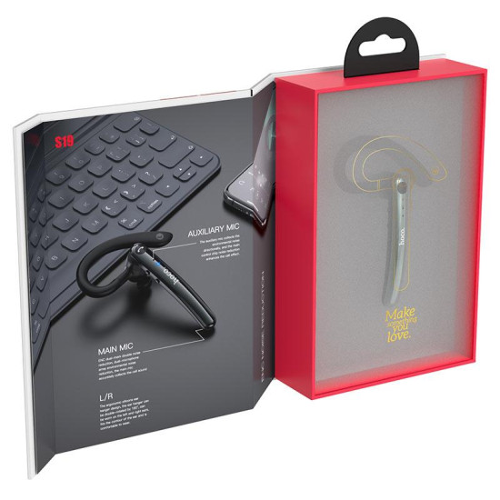 HOCO S19 HEARTFUL BLUETOOTH EARPHONES, ENC, ΜΑΥΡΟ HOCO S19 HEARTFUL BLUETOOTH EARPHONES, ENC, ΜΑΥΡΟ