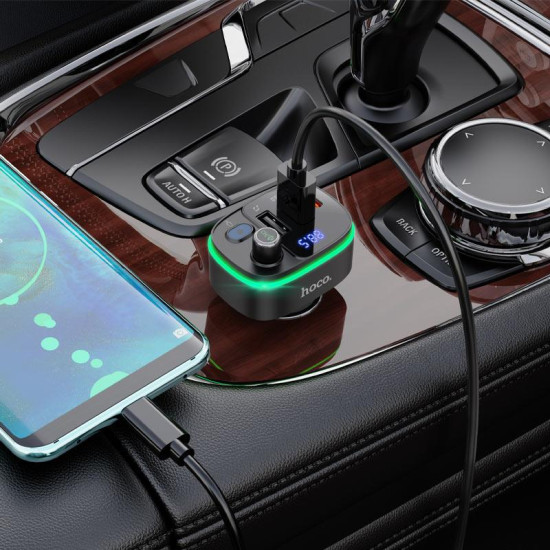 HOCO E62 FAST PD20W+QC3.0 BT FM TRANSMITTER HOCO E62 FAST PD20W+QC3.0 BT FM TRANSMITTER