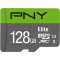 PNY Elite microSDXC UHS-I Class 10 U1 128GB With SD Adapter