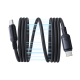 Baseus PicoGo Magnetic Liquid Silicone Fast Charging Cable USB-C to USB-C 240W 1m Cosmic Black Baseus PicoGo Magnetic Liquid Silicone Fast Charging Cable USB-C to USB-C 240W 1m Cosmic Black