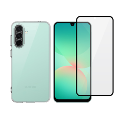Vivid Set Clear TPU Case + Full FaceTempered Glass Samsung Galaxy A27 5G Vivid Set Clear TPU Case + Full FaceTempered Glass Samsung Galaxy A27 5G