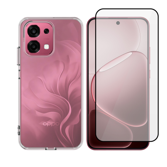Vivid Set TPU Clear Case + Full Face Tempered Glass Oppo A6 Pro 5G Vivid Set TPU Clear Case + Full Face Tempered Glass Oppo A6 Pro 5G