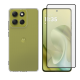 Vivid Set TPU Clear Case + Full Face Tempered Glass Moto G86 5G