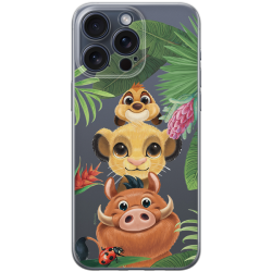 Disney Case Apple iPhone 15 Pro Max Lion King  Partial Print Friends Transparent