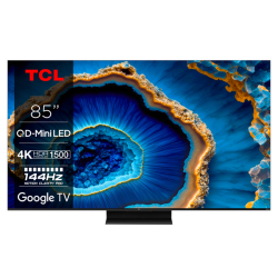 TCL 85C805 4K Mini-LED 144hz TV with QLED, Google TV and Game Master Pro 2.0 (2023)