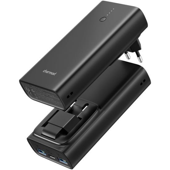 Charmast Powerbank Ultra-Compact 10000mAh PD 20W Black Charmast Powerbank Ultra-Compact 10000mAh PD 20W Black