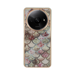 Vivid Mermaid Scale Silicone Case Redmi A3 Rose Gold