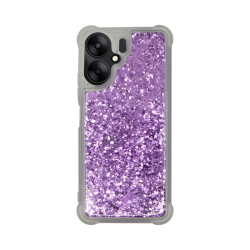 Vivid Liquid Glitter Case Redmi 13C Purple