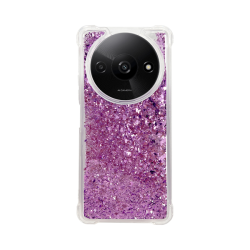 Vivid Liquid Glitter Case Redmi A3 Purple