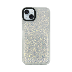 Vivid Glitter Shine Case Apple iPhone 15 Plus Silver