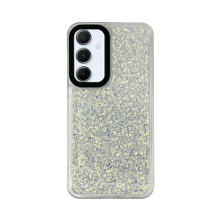 Vivid Glitter Shine Case Samsung Galaxy A55 5G Silver