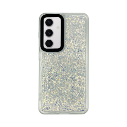 Vivid Glitter Shine Case Samsung Galaxy S24 Silver
