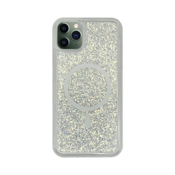 Vivid Magsafe Glitter Shine Case Apple iPhone 11 Pro Max Silver
