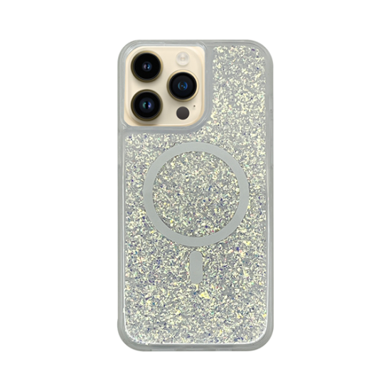 Vivid Magsafe Glitter Shine Case Apple iPhone 15 Pro Max Silver Vivid Magsafe Glitter Shine Case Apple iPhone 15 Pro Max Silver