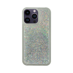 Vivid Liquid Glitter Case Apple iPhone 12/12 Pro Silver