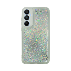 Vivid Liquid Glitter Case Samsung Galaxy A15 4G/5G Silver