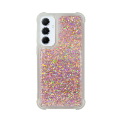 Vivid Liquid Glitter Case Samsung Galaxy A55 5G Rose Gold