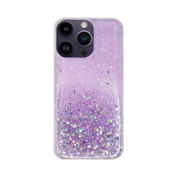 Vivid Liquid Glitter Case Apple iPhone 14 Pro Purple/Multicolor