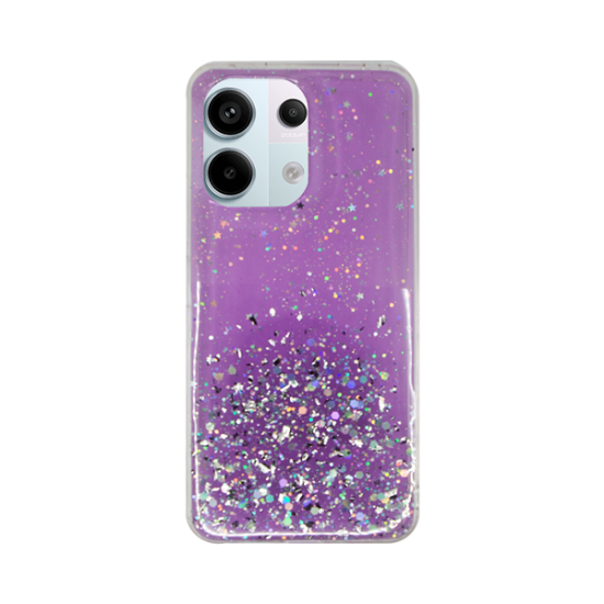 Vivid Liquid Glitter Case Redmi Note 13 Pro/Poco X6 5G Purple/Multicolor