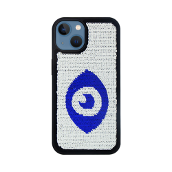 Vivid Sequin Case Apple iPhone 13 Silver/Blue