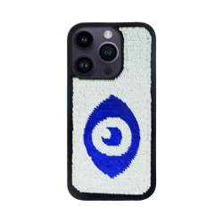 Vivid Sequin Case Apple iPhone 14 Pro Max Silver/Blue
