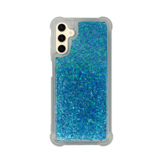 Vivid Liquid Glitter Case Samsung Galaxy A04s Blue