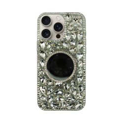 Vivid Diamond Case with Mirror Apple iPhone 16 Pro Max Silver