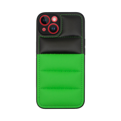 Vivid Puffer Back Cover Apple iPhone 14 Green/Black