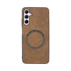 Vivid Magsafe Wooden Pattern Case Samsung Galaxy A35 5G Brown