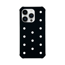 Vivid Silicone Pins Case Apple iPhone 15 Pro Max Black
