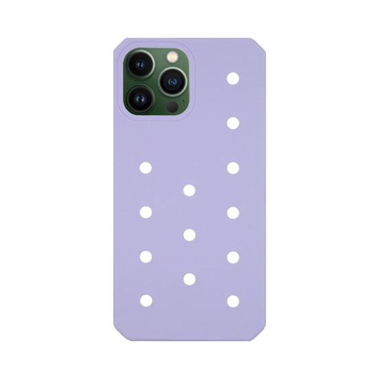 Vivid Silicone Pins Case Apple iPhone 13 Pro Max Purple
